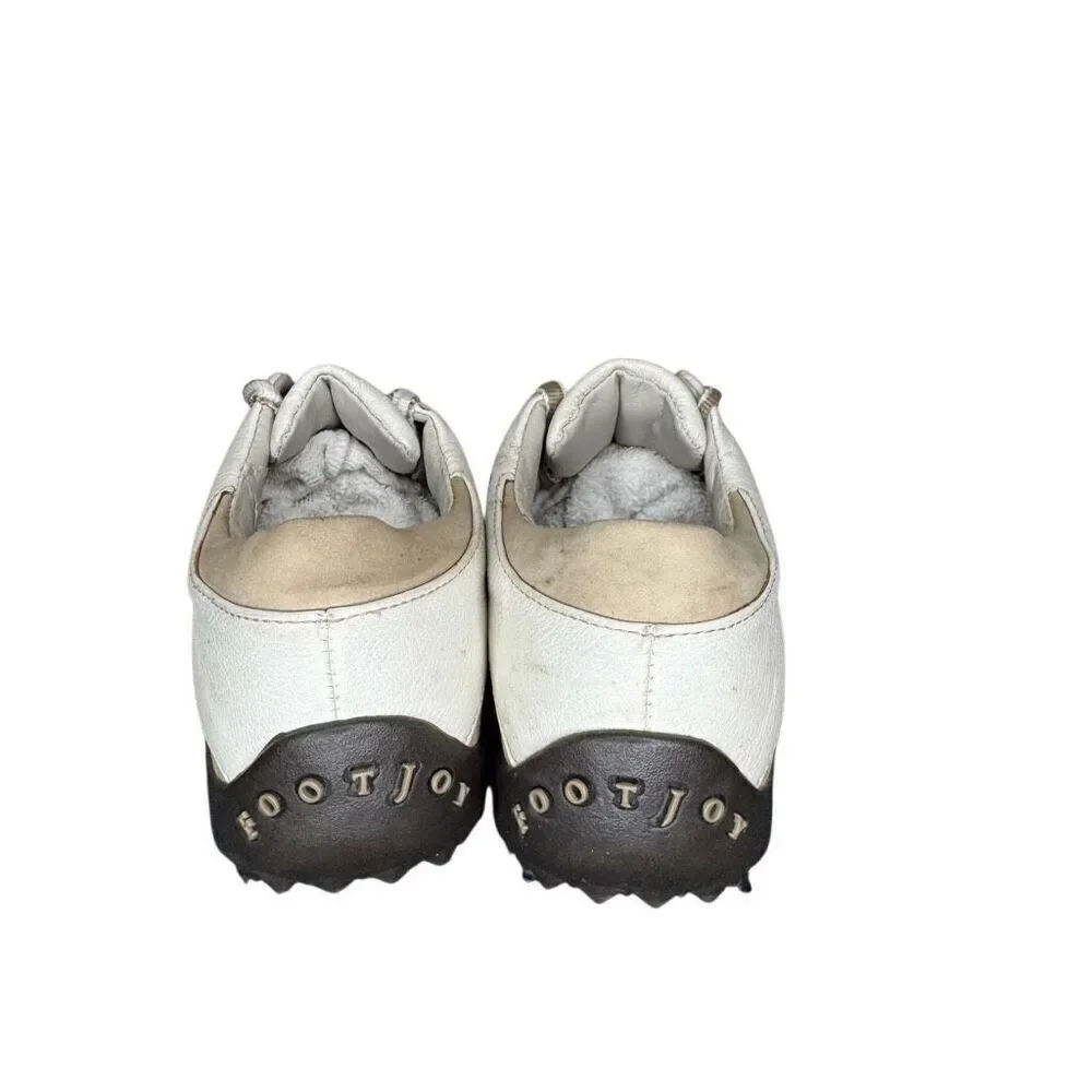 Footjoy LoPro Shoes Womens 7 N Golf Sneakers White Leather Lace Up 97131
